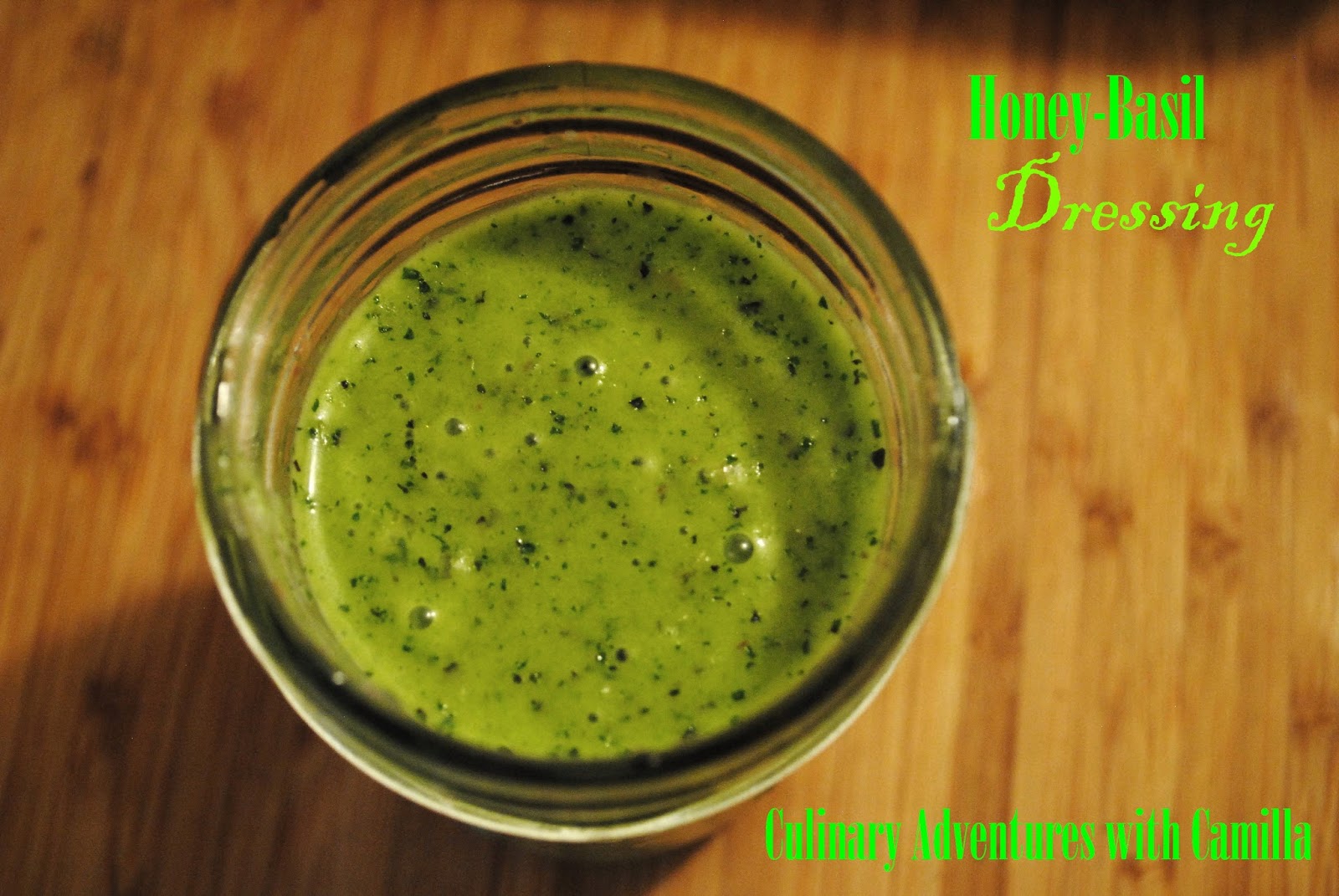 BasilHoney Dressing {Easter}