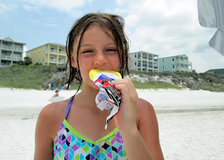 Tessa delighted in daily visits from the ice cream truck!