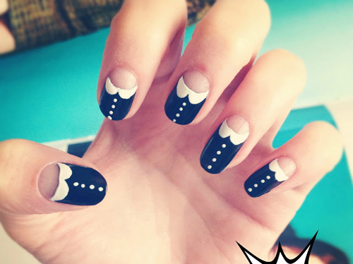 Peter Pan Collar - Nail Art Tutorial Peter Pan Collar - Nail Art Tutorial