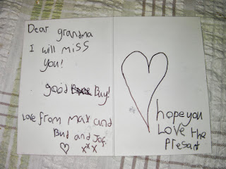 inappropriate greetings card for terminal cancer patient goodbye grandma