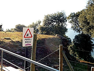 Avís de toreig a l'anar a la Codina Avís de toreig a l'anar a la Codina