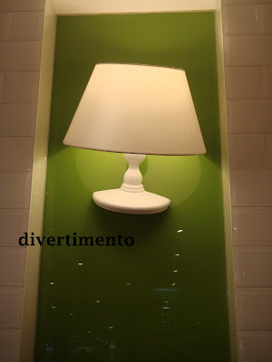 table lamp on wall