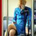 Candid photos of KLM stewardess on road