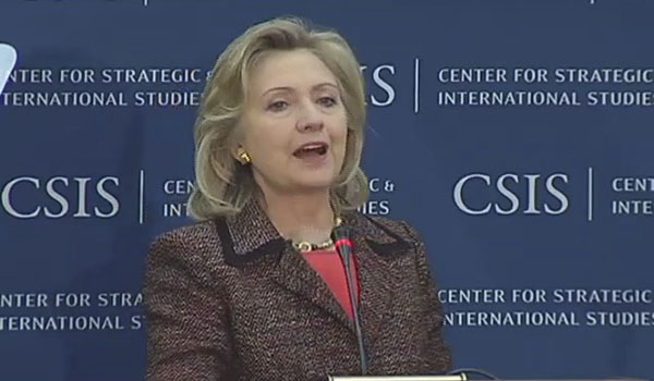 HRC Secretary of State CSIS South America D.C. speech