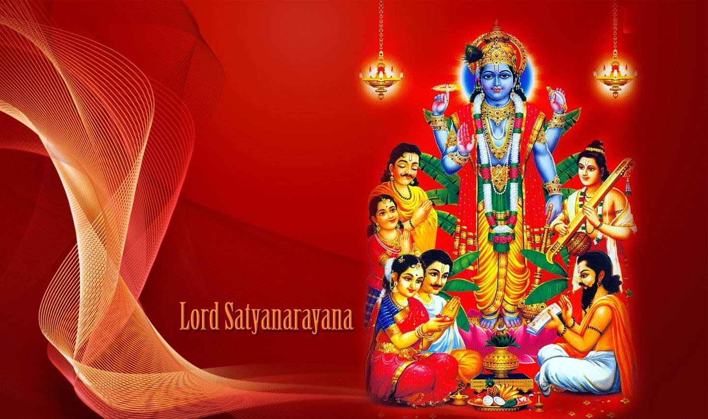 Lord Satyanarayan (Satyanarayana) Swamy HD Incredible ...