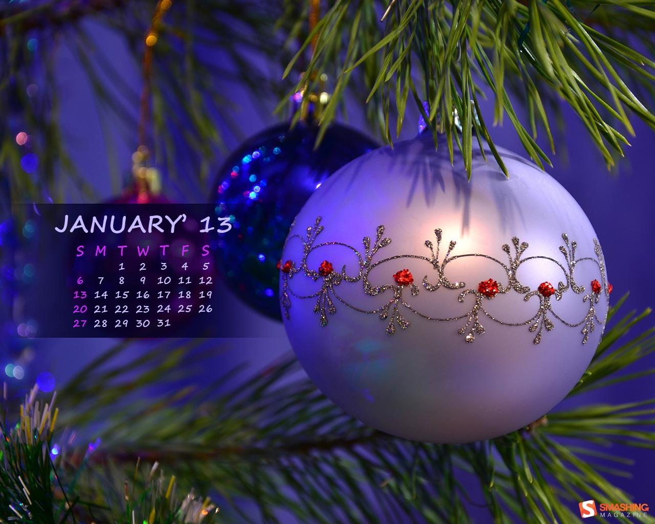 ... : Welcome 2013 ! Free January Wallpaper Calendars to Celebrate