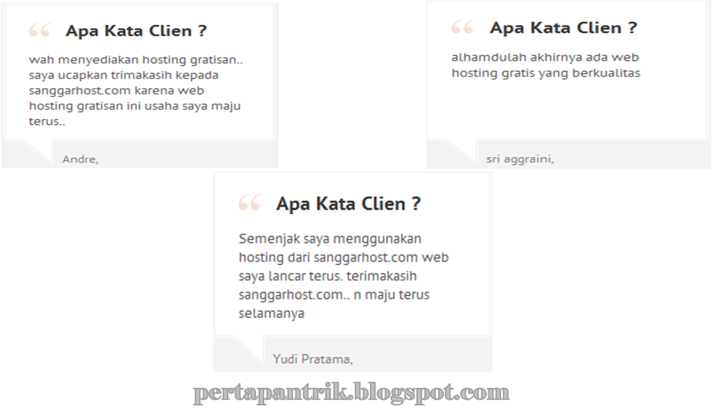 Web hosting gratis, murah Sanggarhost.com terbaik dan berkualitas di Indonesia