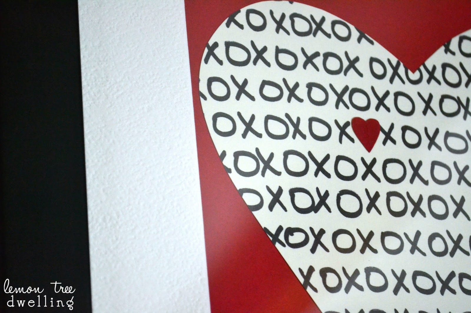 Valentine's Day DIY Framed Art Craft Lemon Tree Dwelling