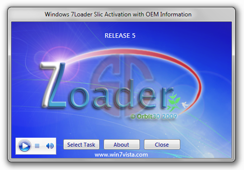 Windows 7 Loader Slic Activation with OEM Information Release 5