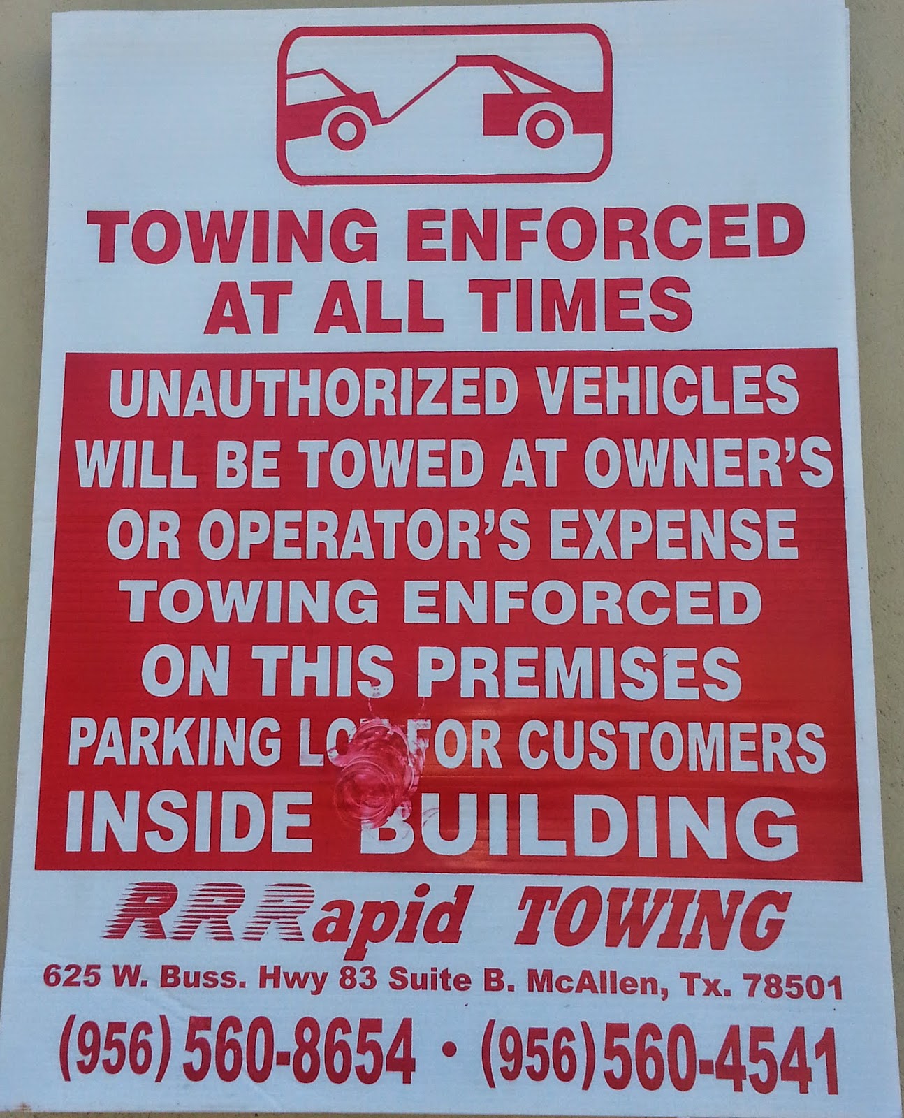 Texas Towing Compliance Blog The Only Legally Worded/Format Tow Sign