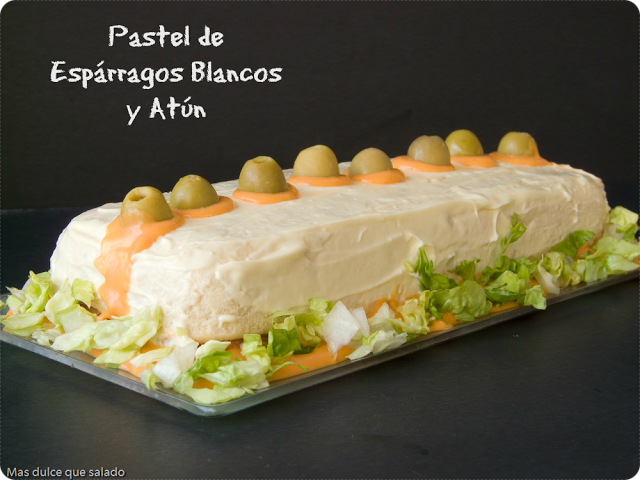 Pastel De Espárragos Blancos Y Atún
