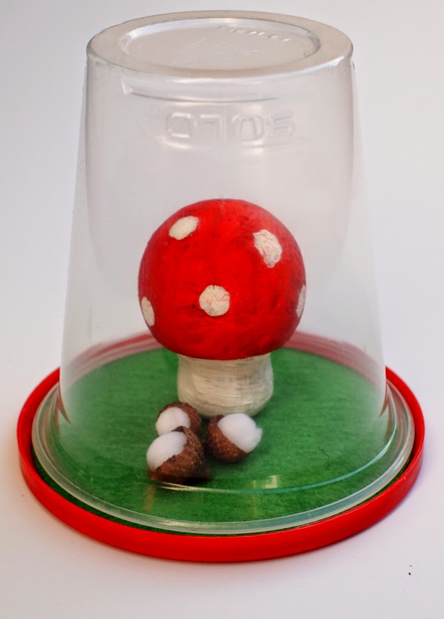 DIY Recycled Terrarium Pink Stripey Socks