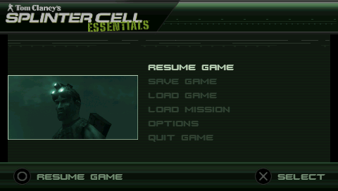 Tom Clancys Splinter Cell Essentials Game PSP