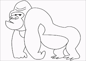 Coloriage gorille