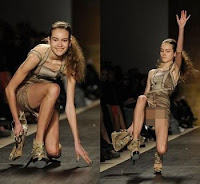 Falling Model: Herve Leger