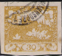 1918 Czechoslovakia Hradčany Series Stamp 30