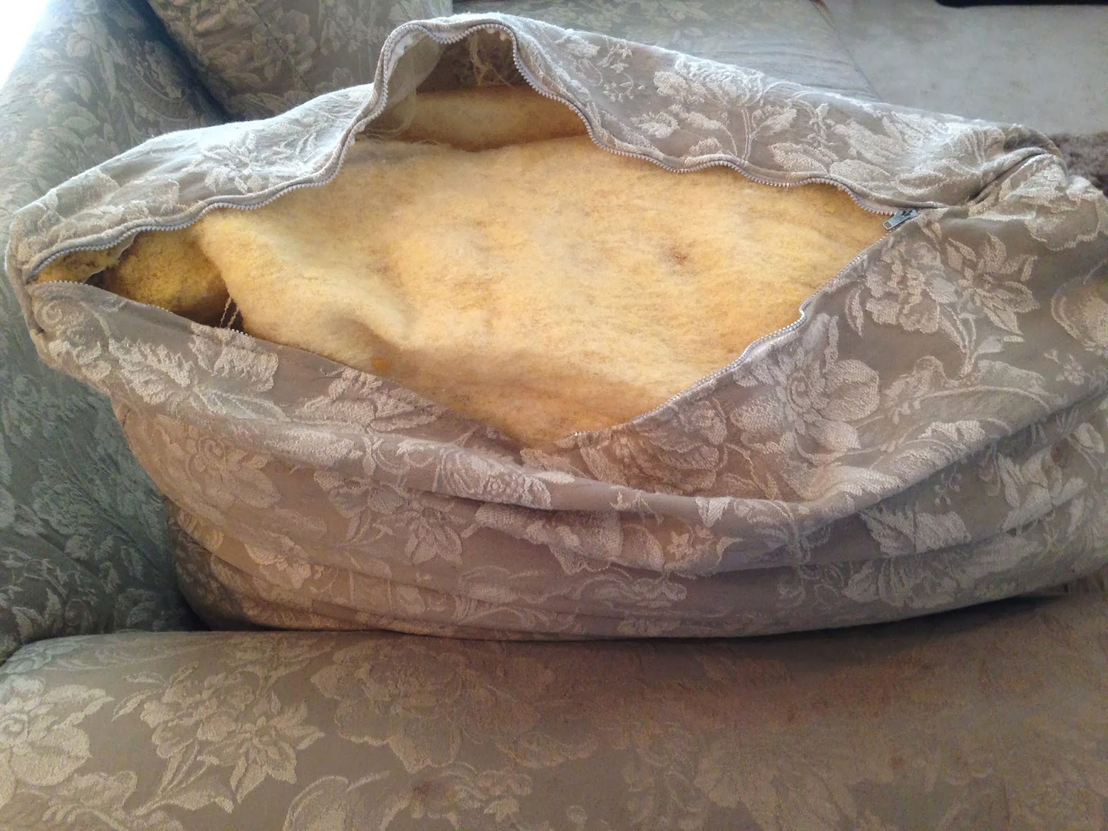 Project Randi Easy Fix for Sagging Couch Back Cushions