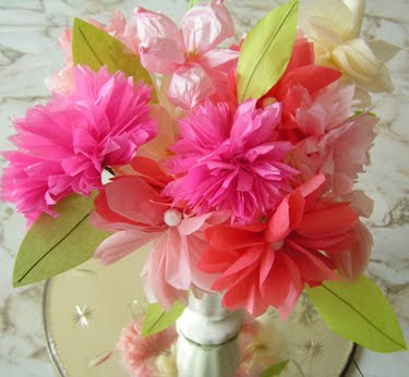 tissue paper wedding decorations