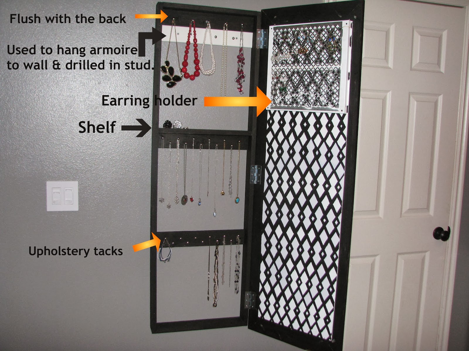 My SoCalled DIY Blog DIY Jewelry Armoire