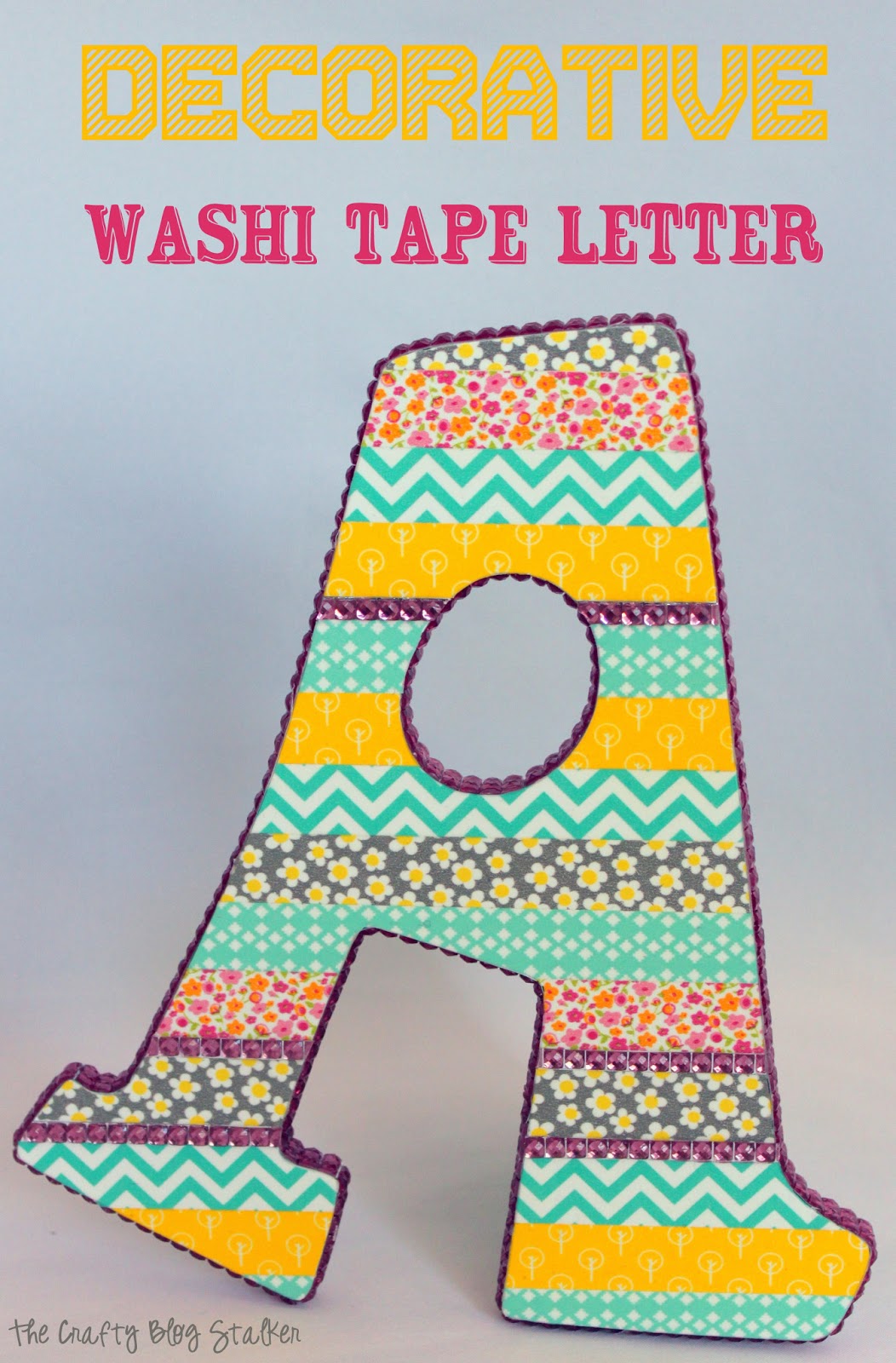 Decorative Washi Tape Letter The Crafty Blog Stalker