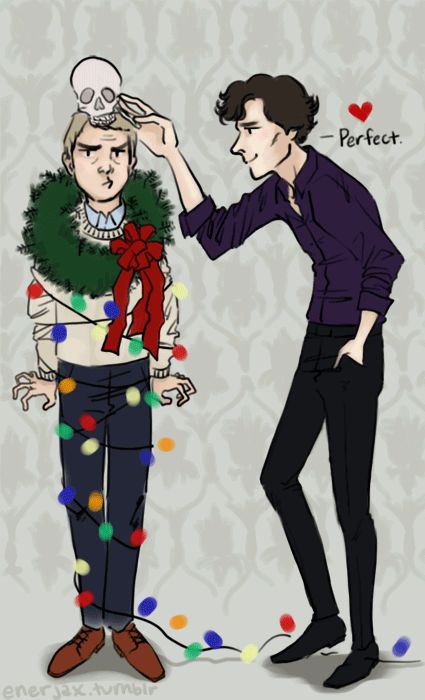 last fangirl on the right top ten sherlock christmas fanart last fangirl on the right top ten sherlock christmas fanart