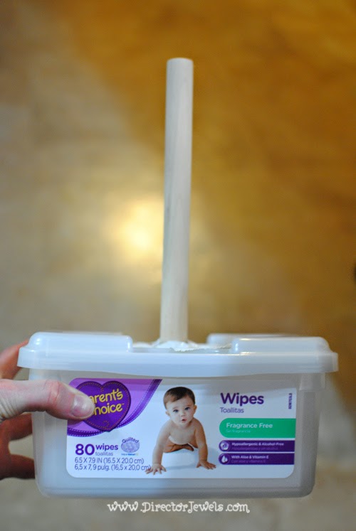 Easy Cheap DIY Thor Hammer from a Baby Wipes Box | Tutorial at directorjewels.com