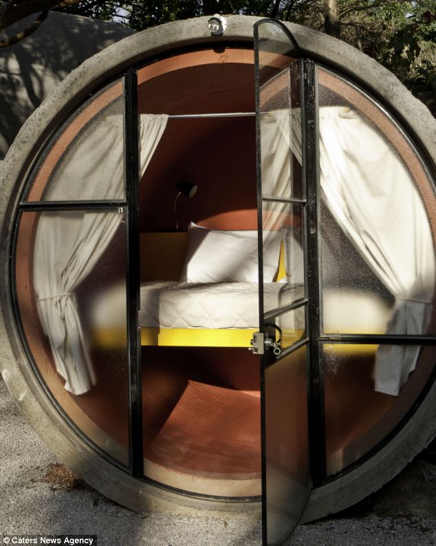 Tube Hotel in Tepoztlan, Mexico Round the  Info, Photography, and