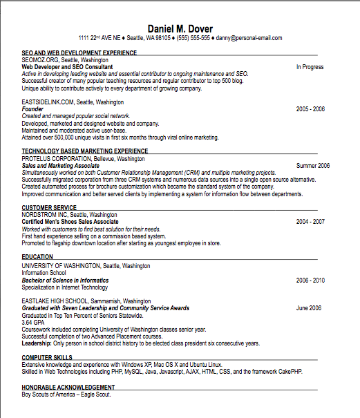 ehow resumes