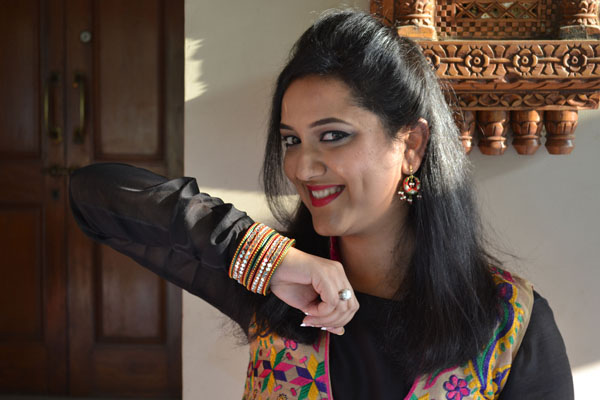Indian Ethnic Wear phulkari work jacket Indian Ethnic Wear Mirror work bangles