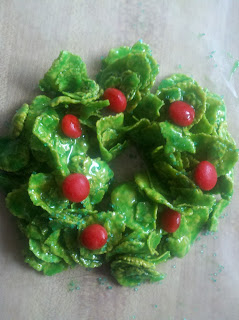 Cornflake Christmas Wreath