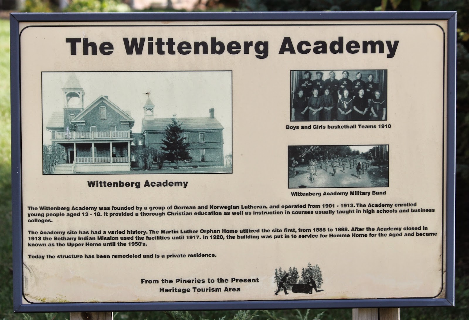 Wisconsin Historical Markers The Wittenberg Academy