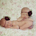 Wallpaper two baby hugging each sleep