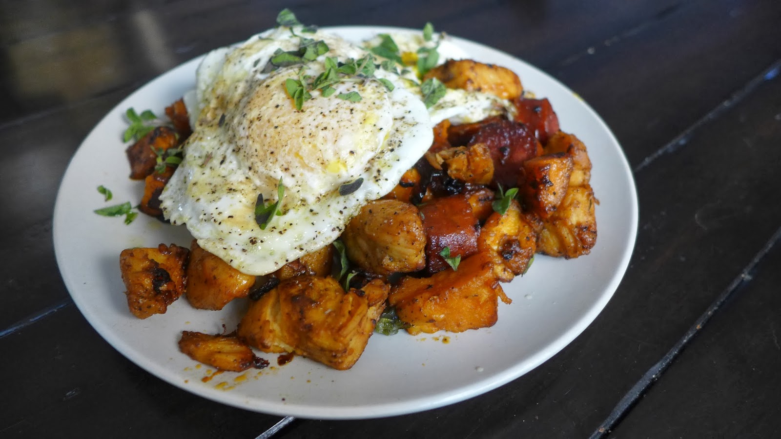 Chicken with Chorizo Sausage and Sweet Potatoes Overthrow Martha