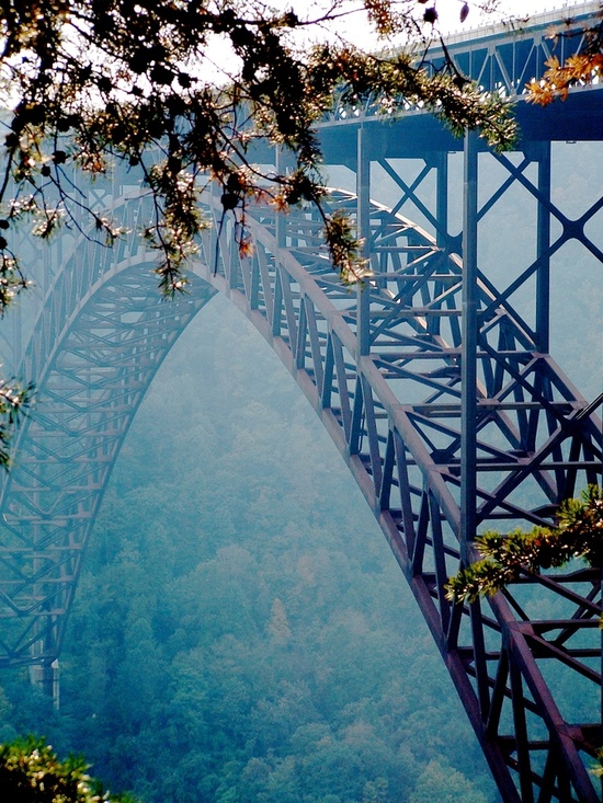 fabulous pictures The New River Bridge in West Virginia, USA