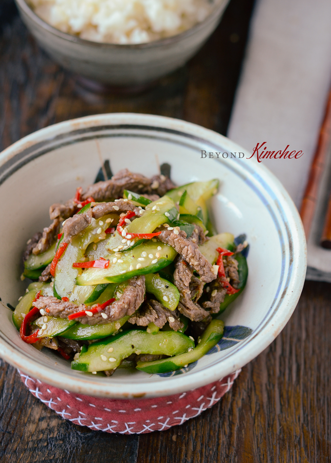 [Korean Recipes] Beef and Cucumber StirFry All Asian Recipes For You