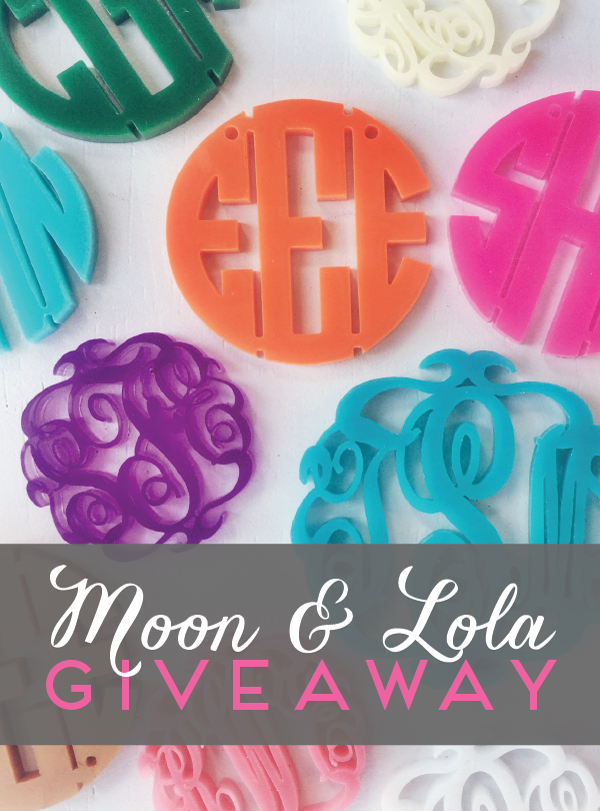 Moon & Lola Monogram Giveaway on {long distance loving}!