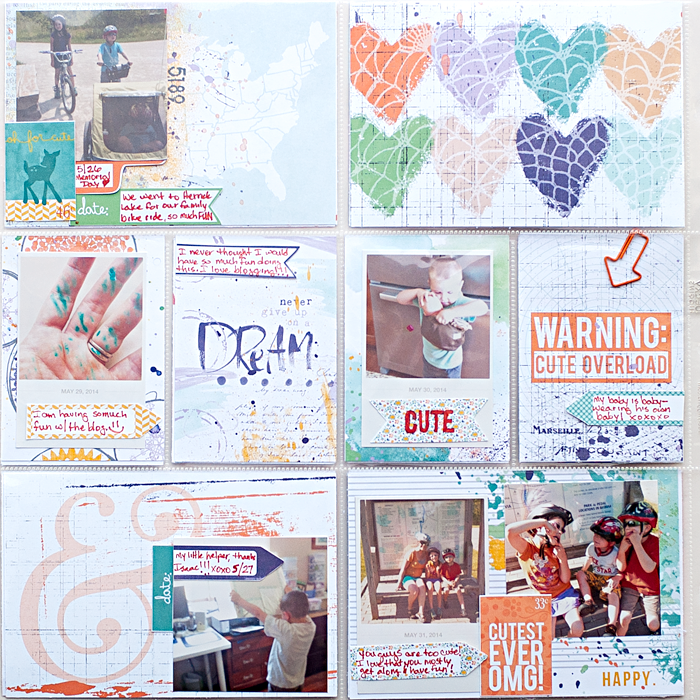 Heather Greenwood | May 2014 - Week 22 Project Life pocket scrapbook page | BYOC at The Lilypad