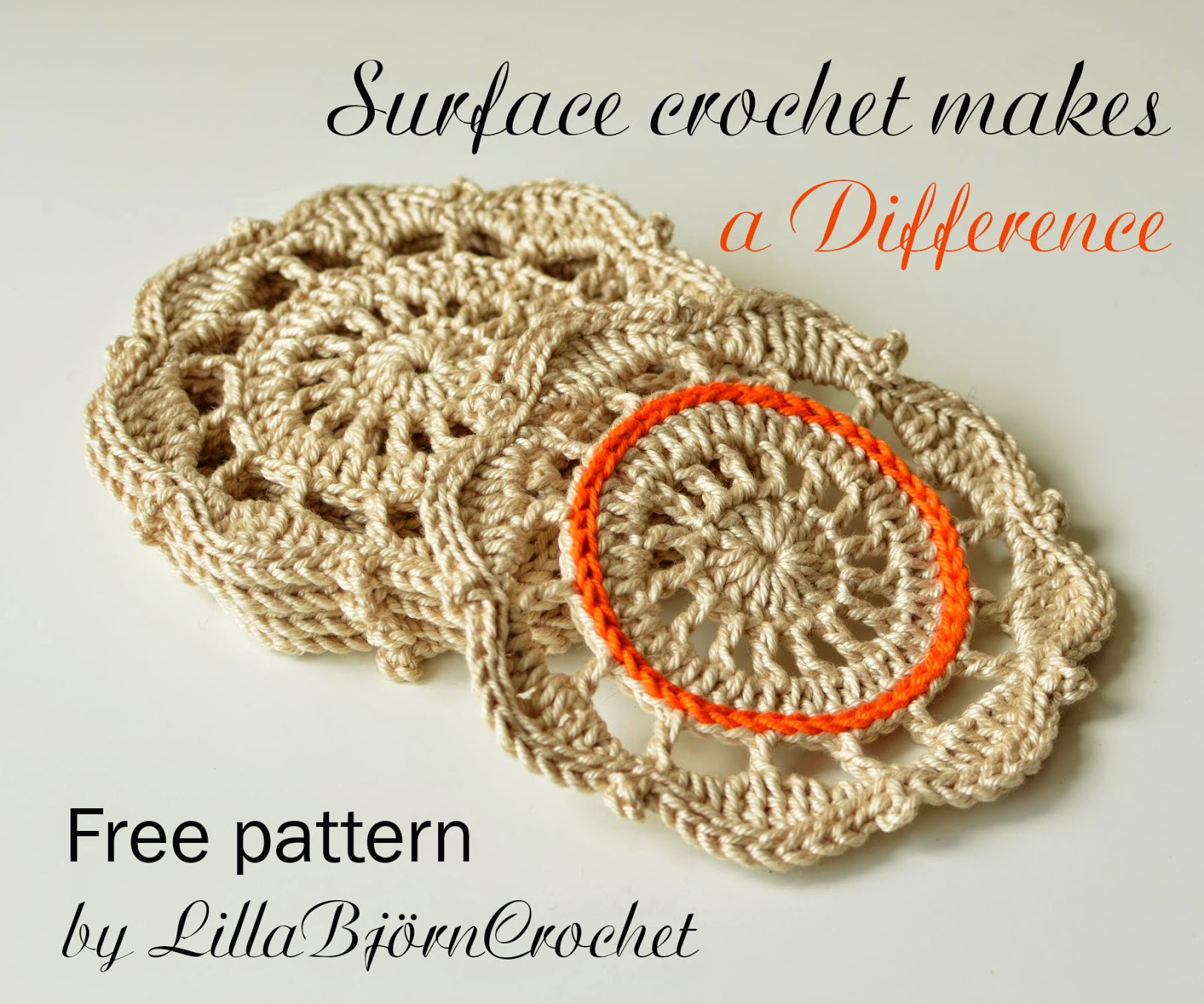 Surface Crochet Makes A Difference | LillaBjörn's Crochet World