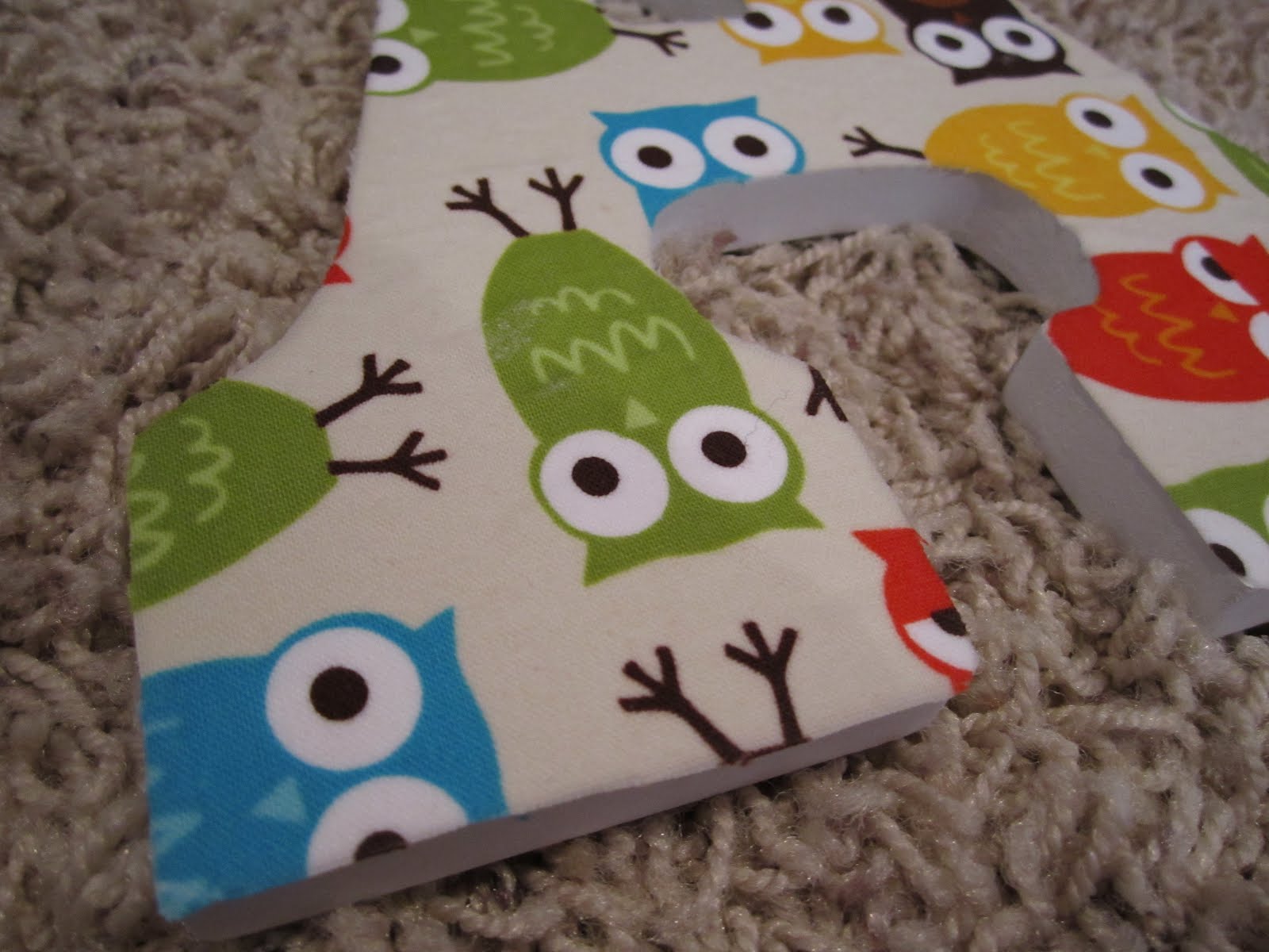 The Shipp Family 2018 DIY Fabric Covered Wooden Letters