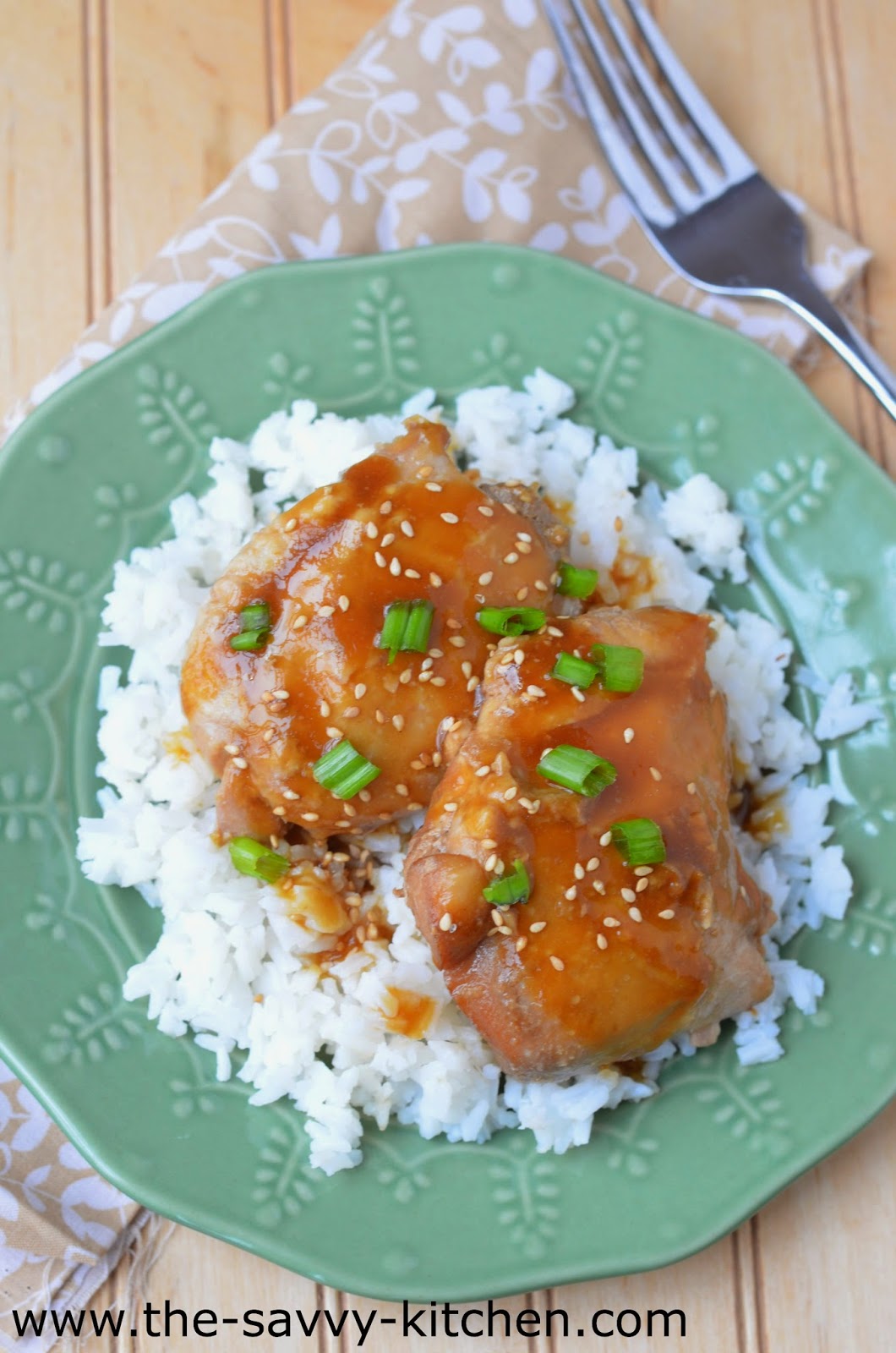 The Savvy Kitchen Slow Cooker SesameGinger Chicken