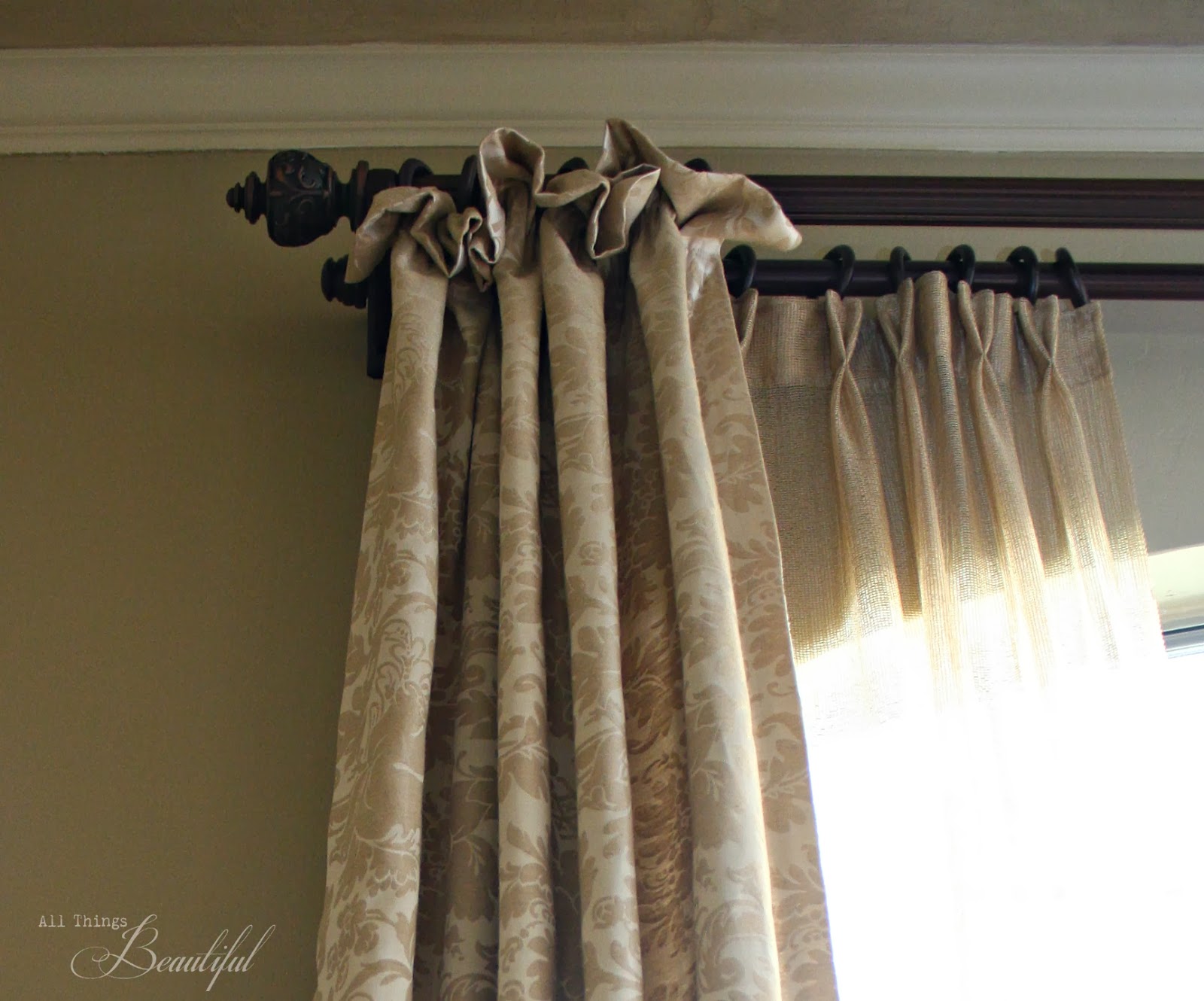 All Things Beautiful The Dining Room {Drapery}
