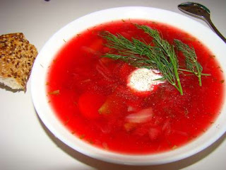 Russian Traditional Food Borscht