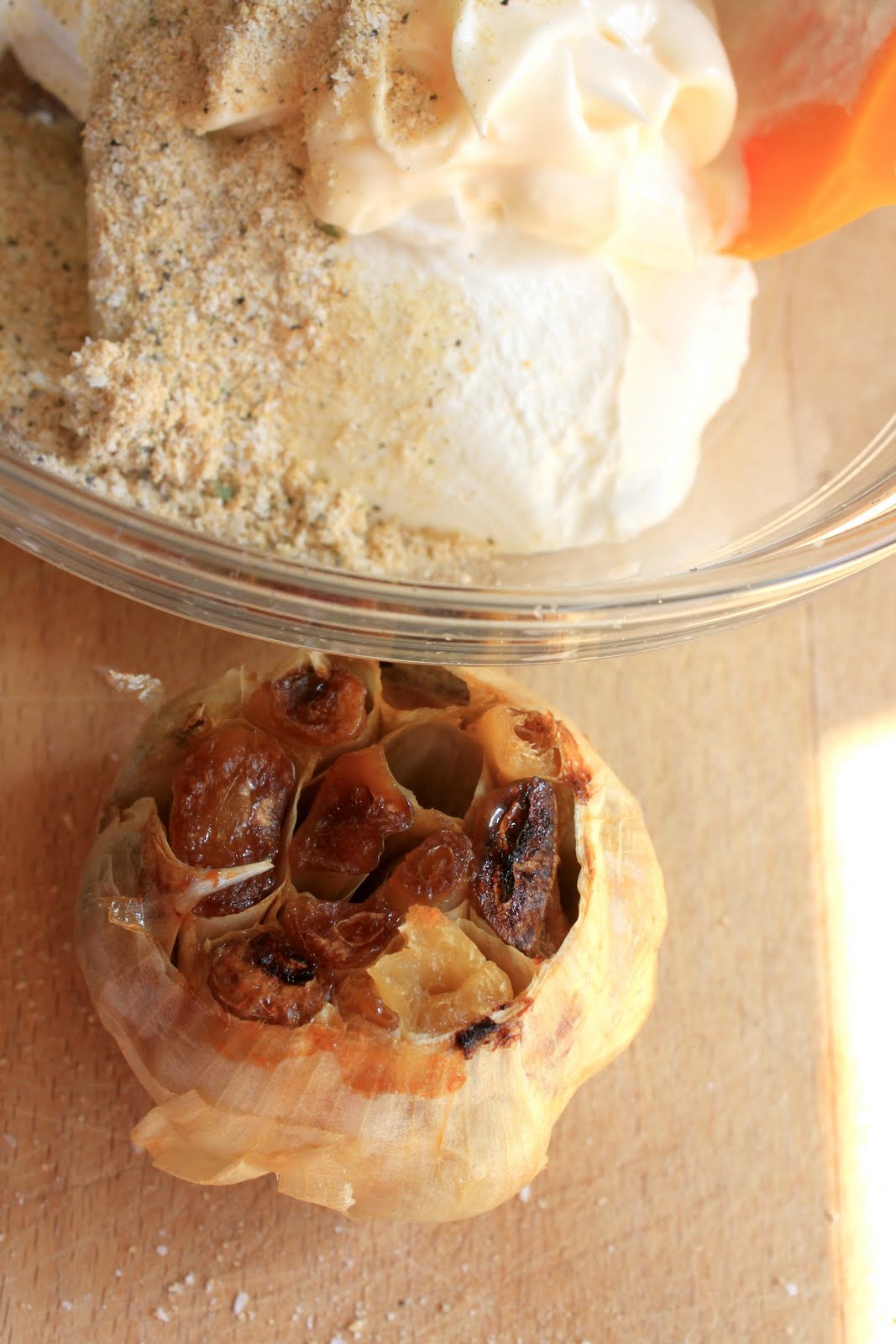 A Feast for the Eyes Roasted Garlic & Onion Dip