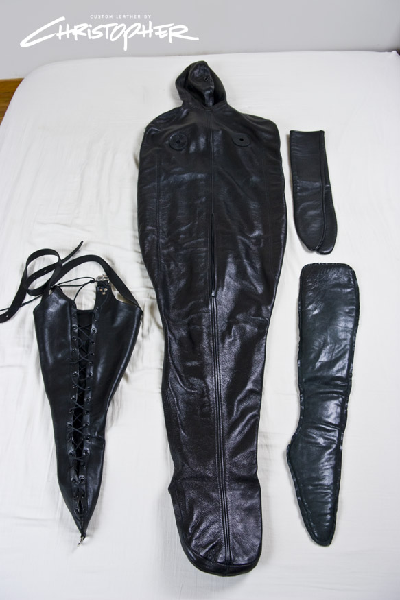 Properly kept leather hood armbinder best adult free pic