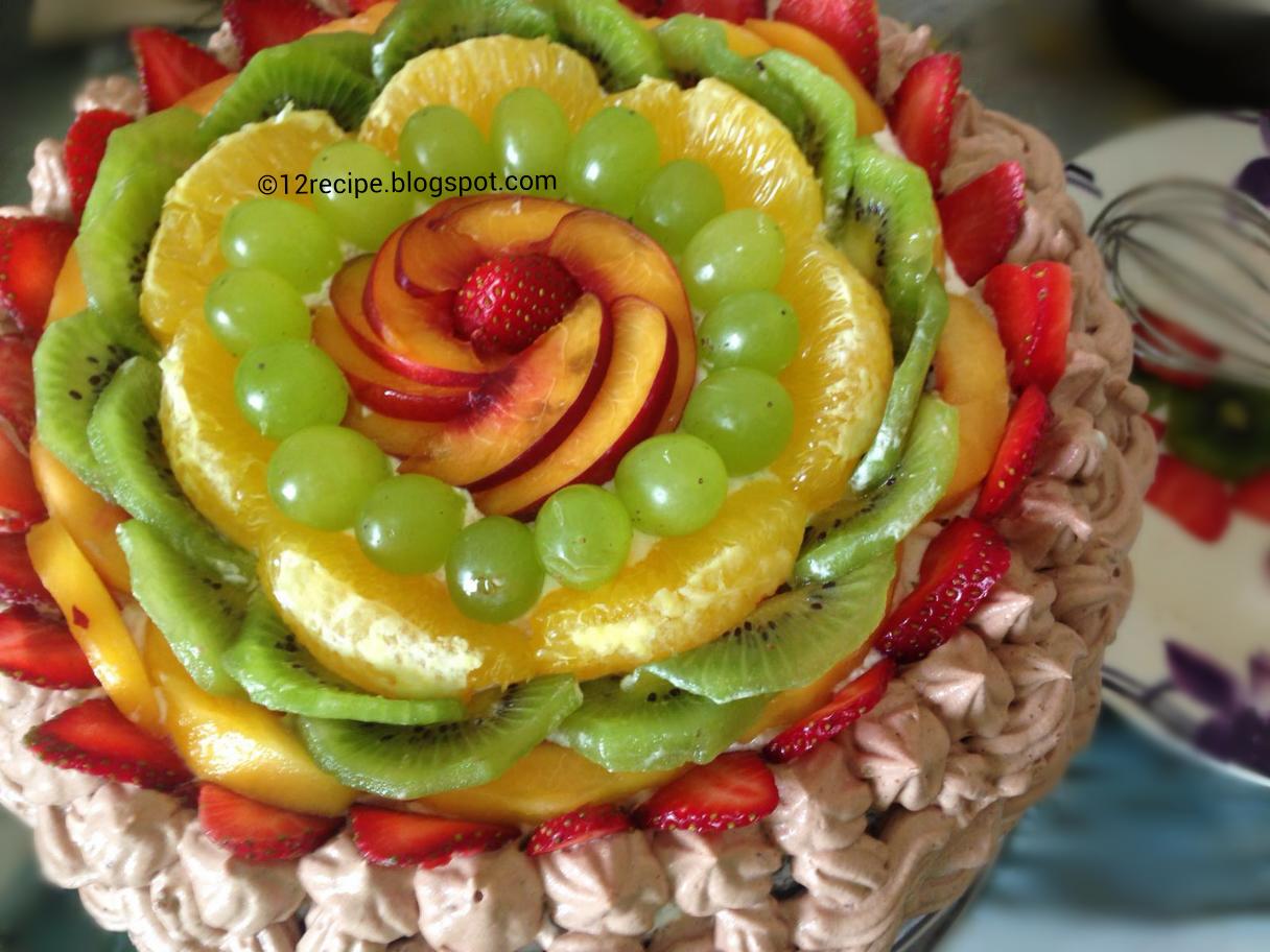 Weaving Basket Chocolate Fruit Cake - Recipe Book