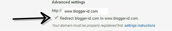 Blogger Custom Domain