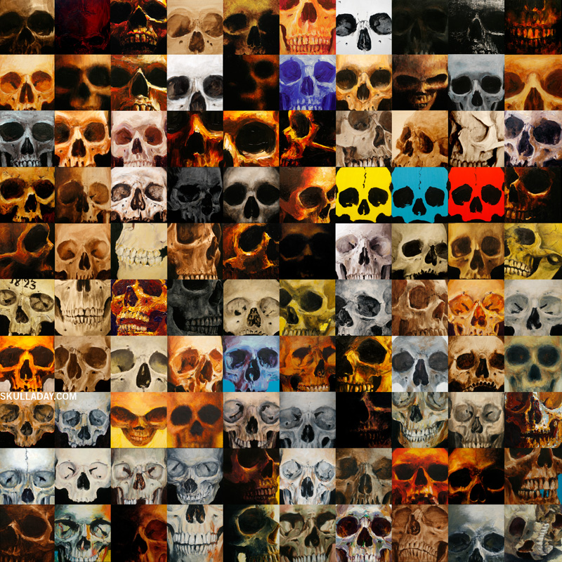 [BONUS] 393. 100 Painted Skulls Skull
