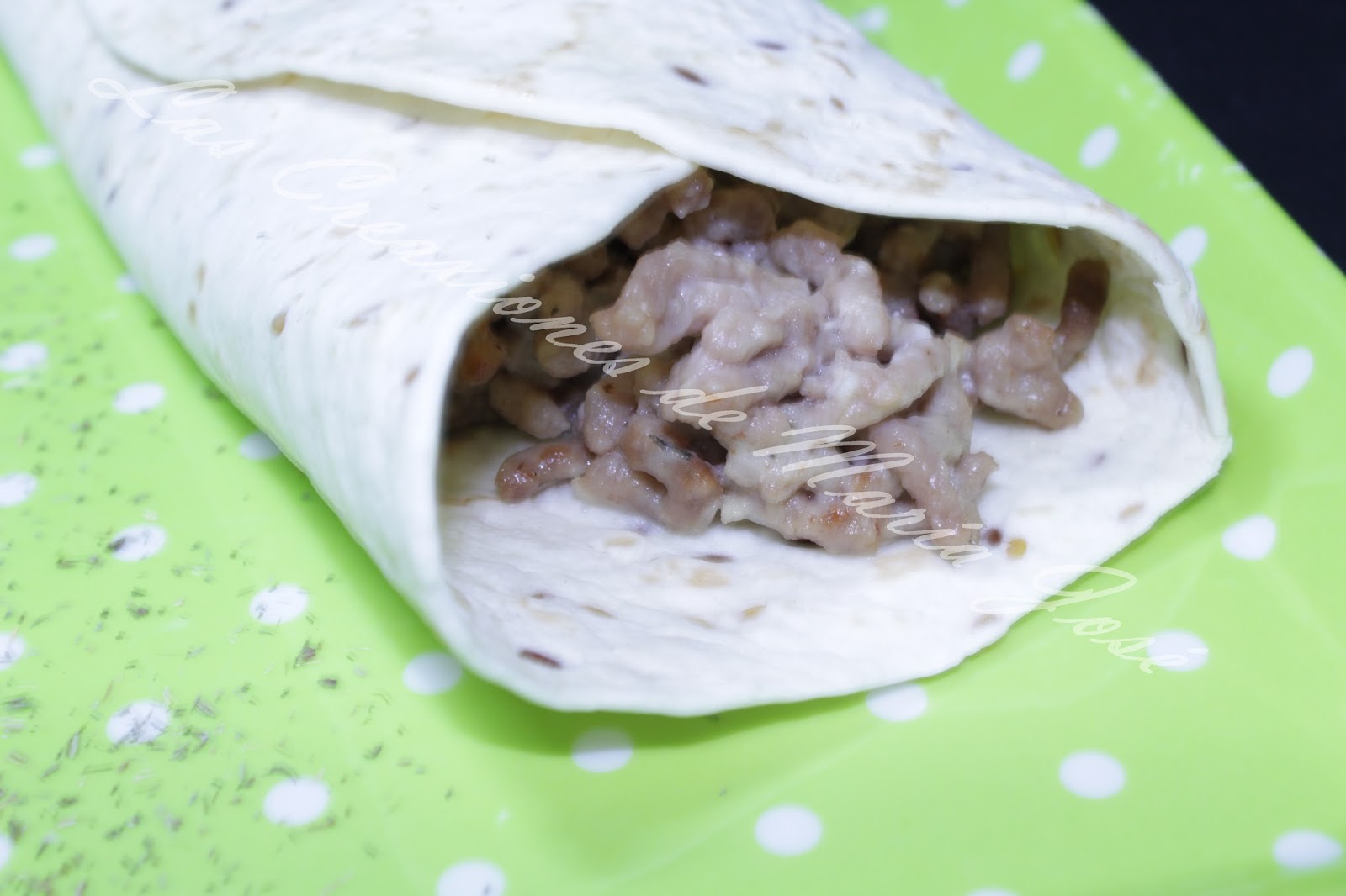WRAPS RELLENO DE CARNE EN SALSA DE QUESO ~ Las Creaciones de María José