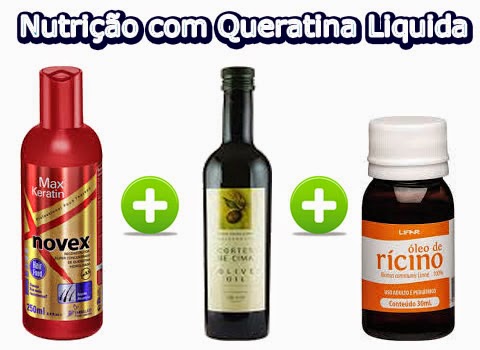 Umectação com Queratina Liquida