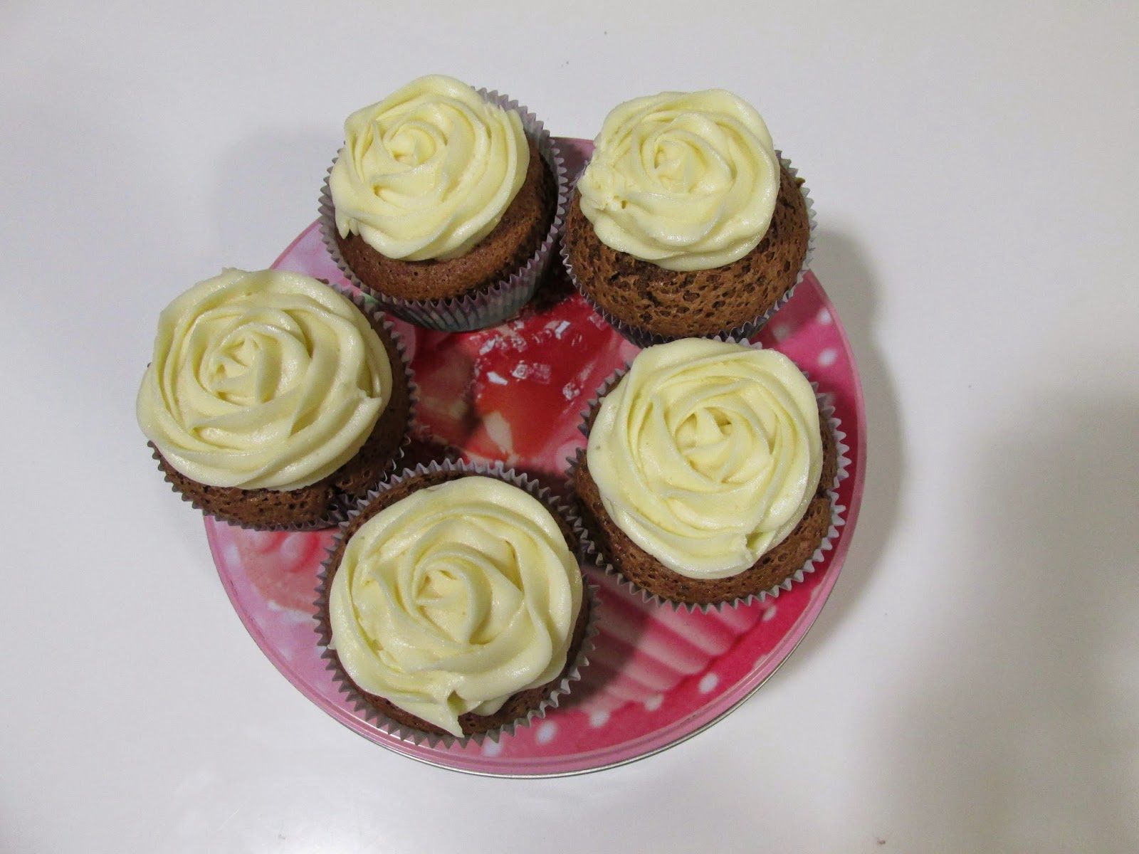 Cupcakes de chocolate y vainilla